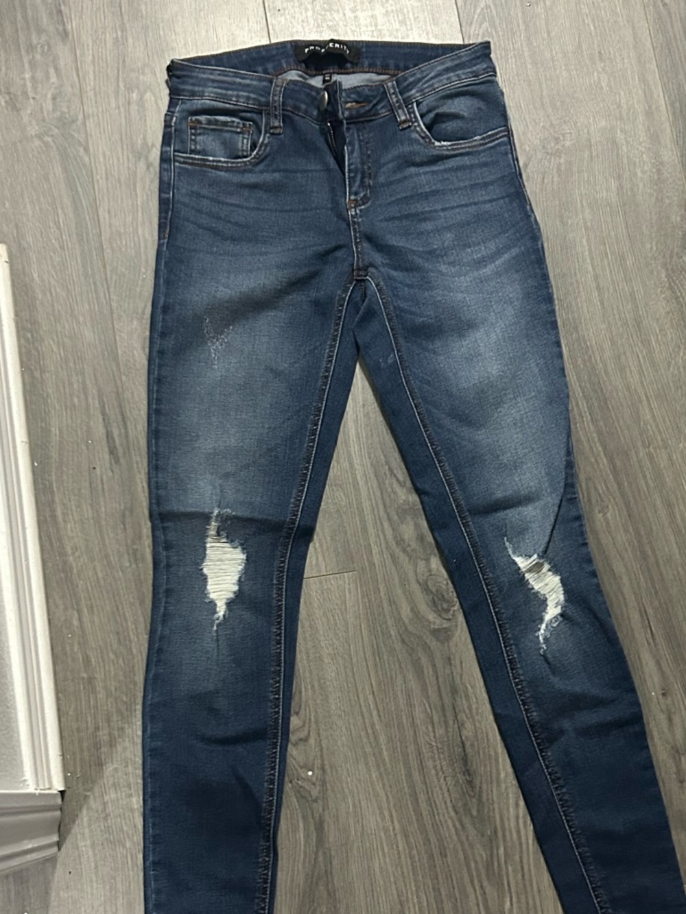 pistola Dark Blue Distressed Skinny Jeans